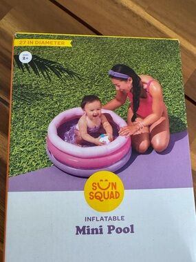 NEW Inflatable Mini Pool - Pink